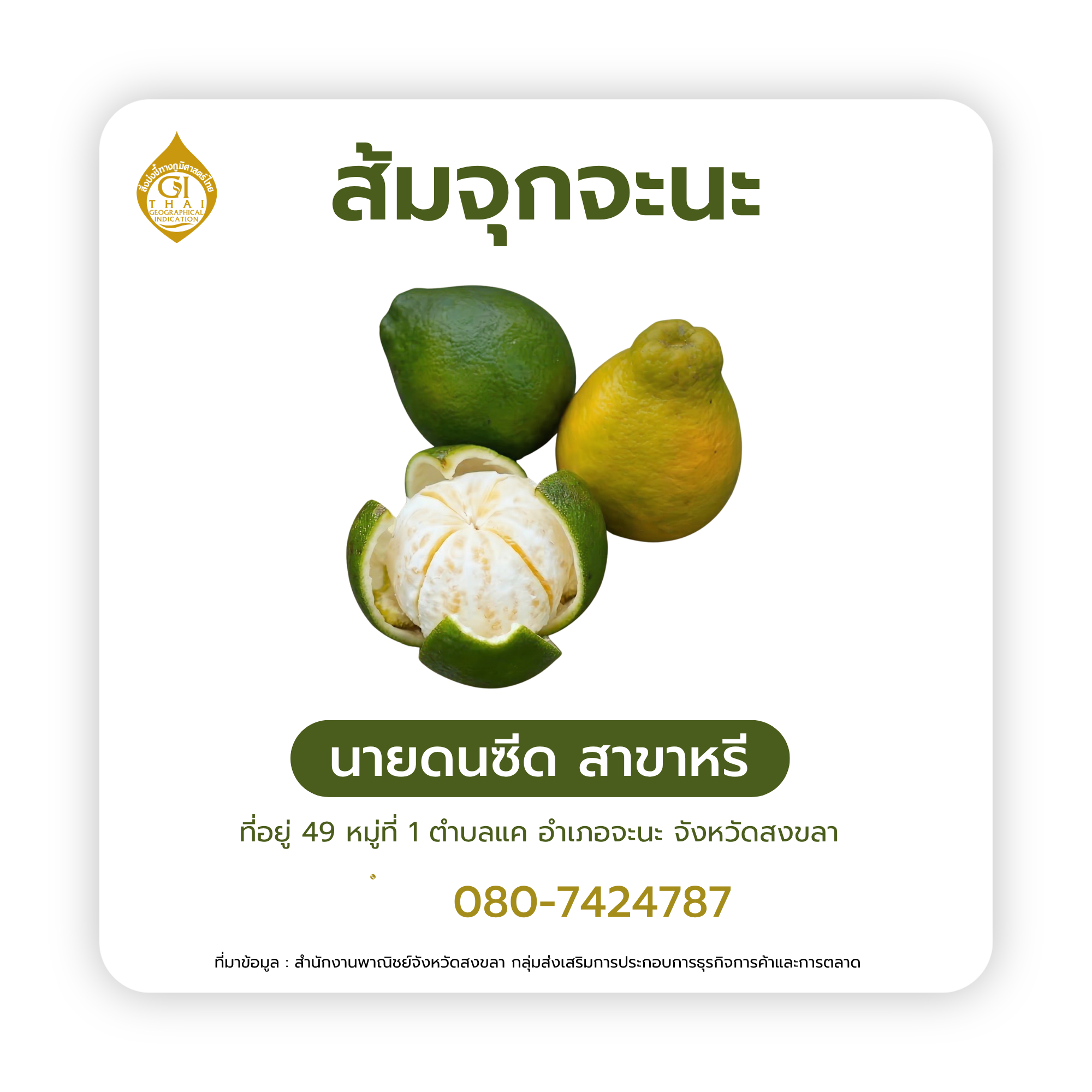 ตลาดส้มจะนะ